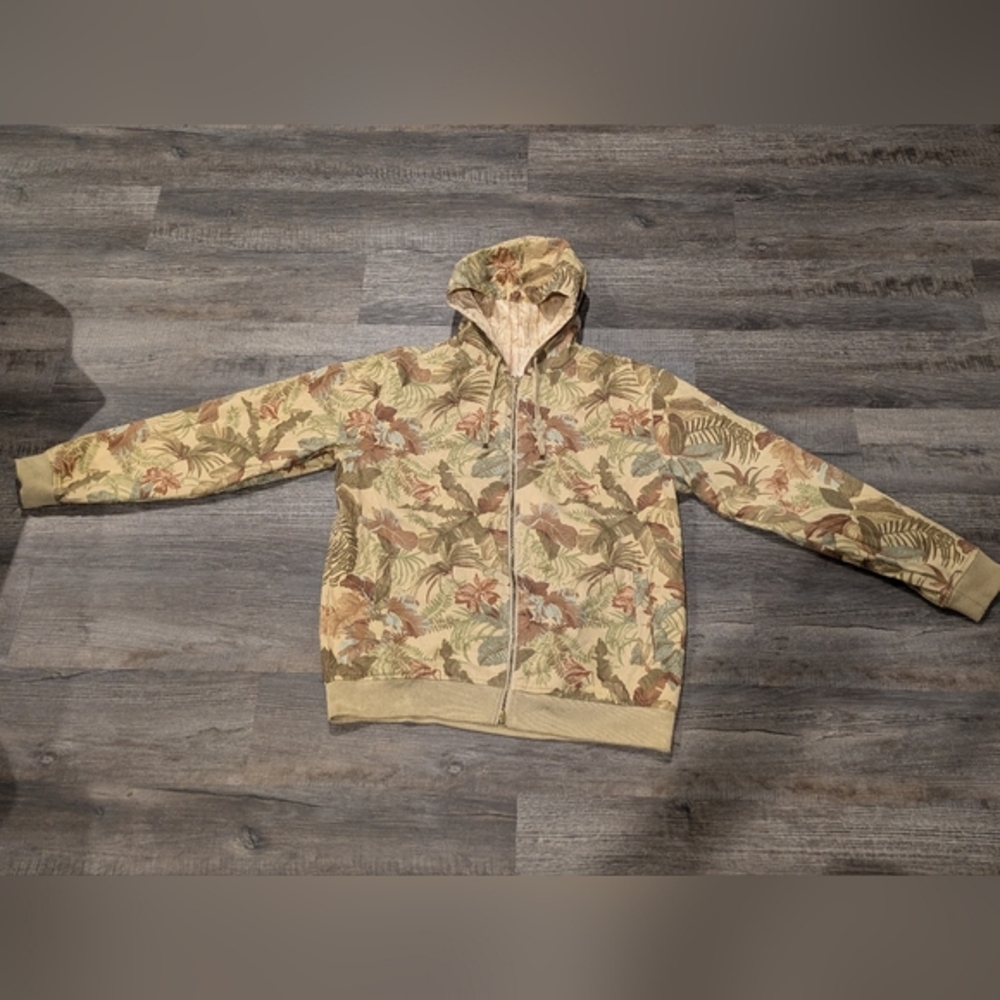 Parish Reversible Women's Winter Coat Jacket Paisley Lined Camo Sz: 2XL Hooded